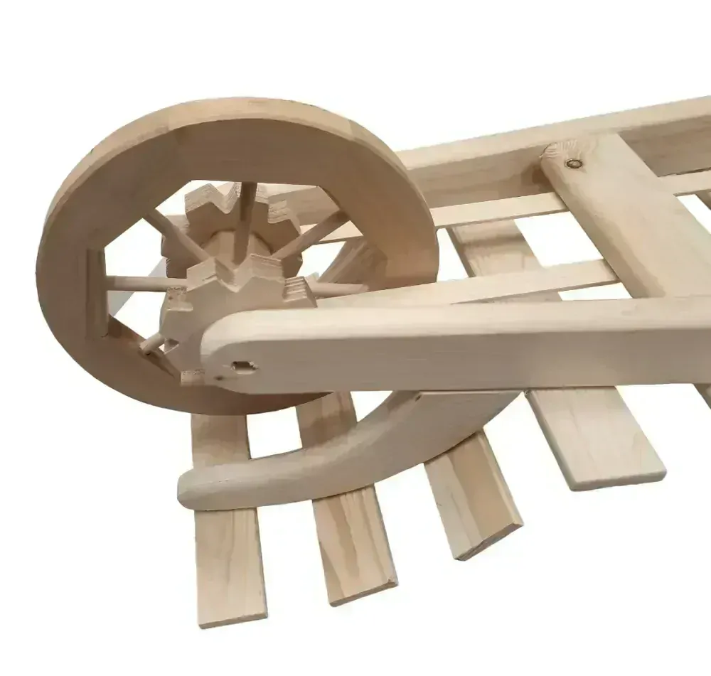 Trakař dřevěný, 100 cm