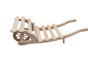 Trakař dřevěný, 100 cm