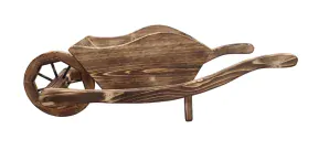 Trakař dřevěný s korbou - opalovaný, 100 cm