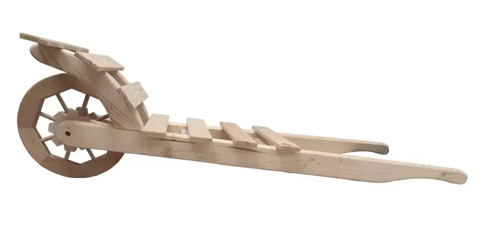 Trakař velikonoční dřevěný, 100 cm
